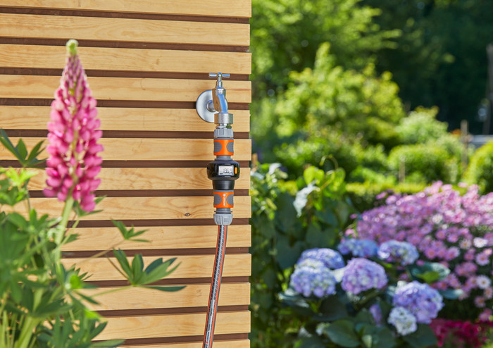 Gardena Watermeter AquaCount E4 product in gebruik