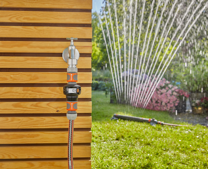 Gardena Watermeter AquaCount E4 product in gebruik