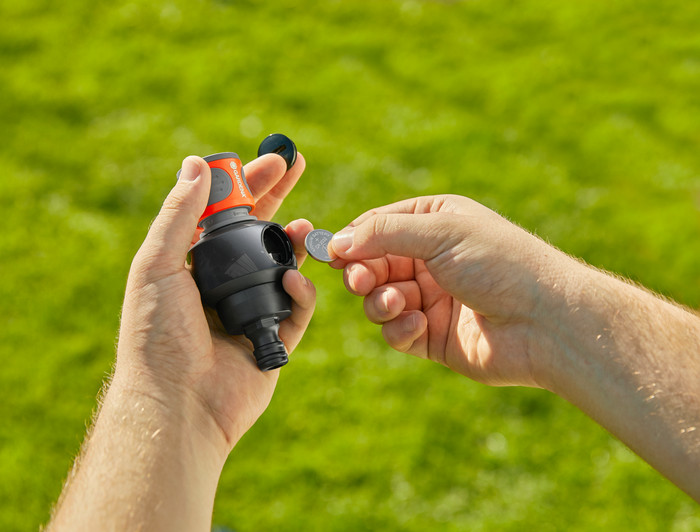 Gardena Watermeter AquaCount E4 product in gebruik
