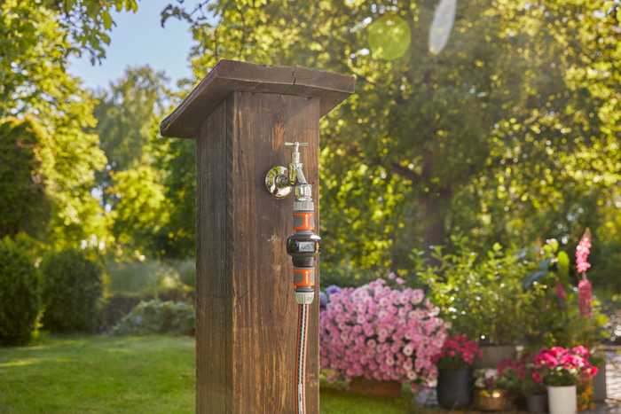 Gardena Watermeter AquaCount E4 product in gebruik
