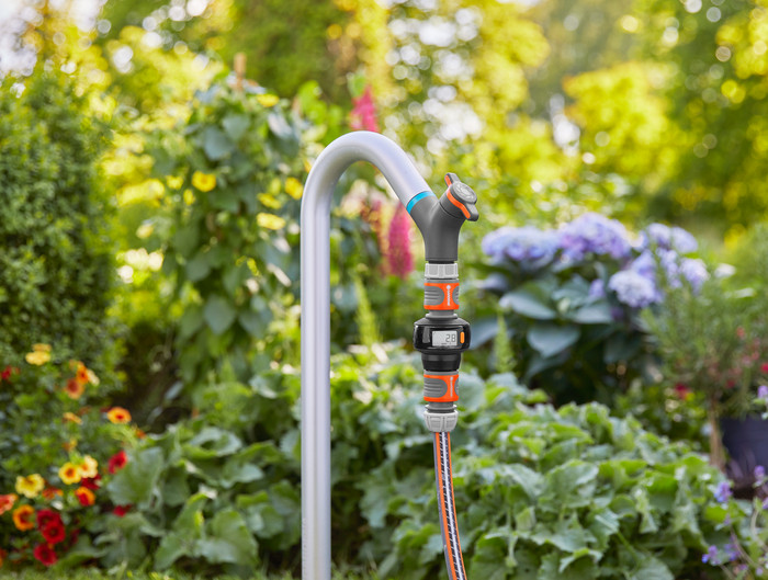 Gardena Watermeter AquaCount E4 product in gebruik