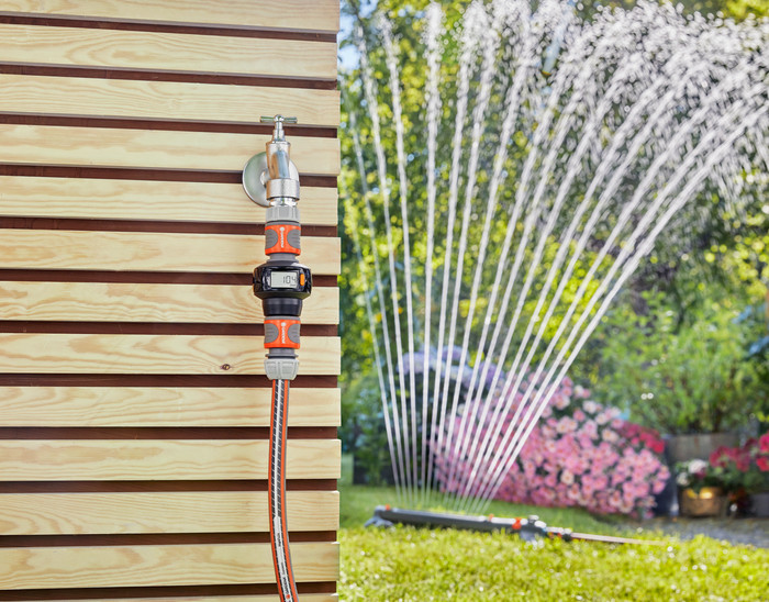 Gardena Watermeter AquaCount E4 product in gebruik