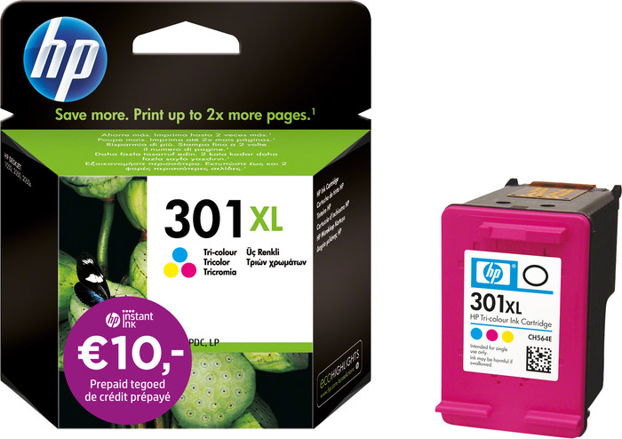 HP 301XL Cartridge Kleur verpakking