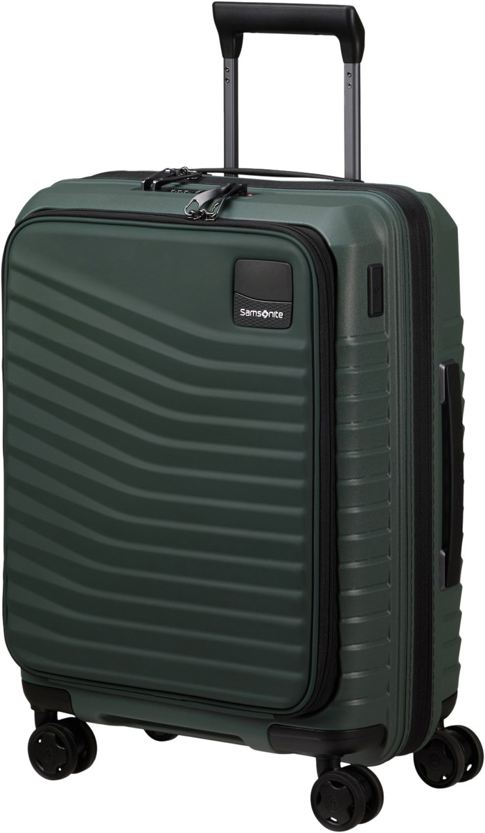 Samsonite Intuo Spinner Easy Access Expandable 55cm Olive Green voorkant