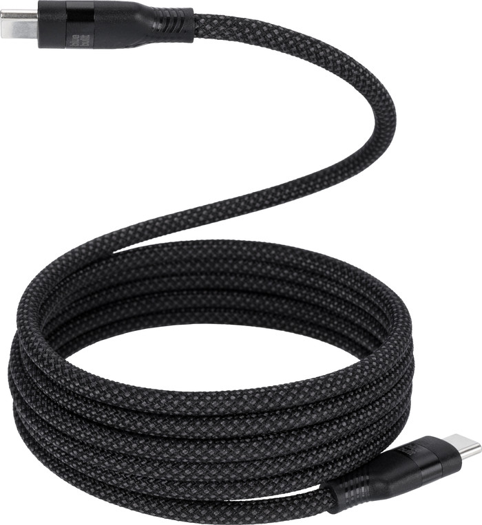BlueBuilt Usb C naar Usb C Kabel 1,5m Nylon Magnetisch Zwart detail