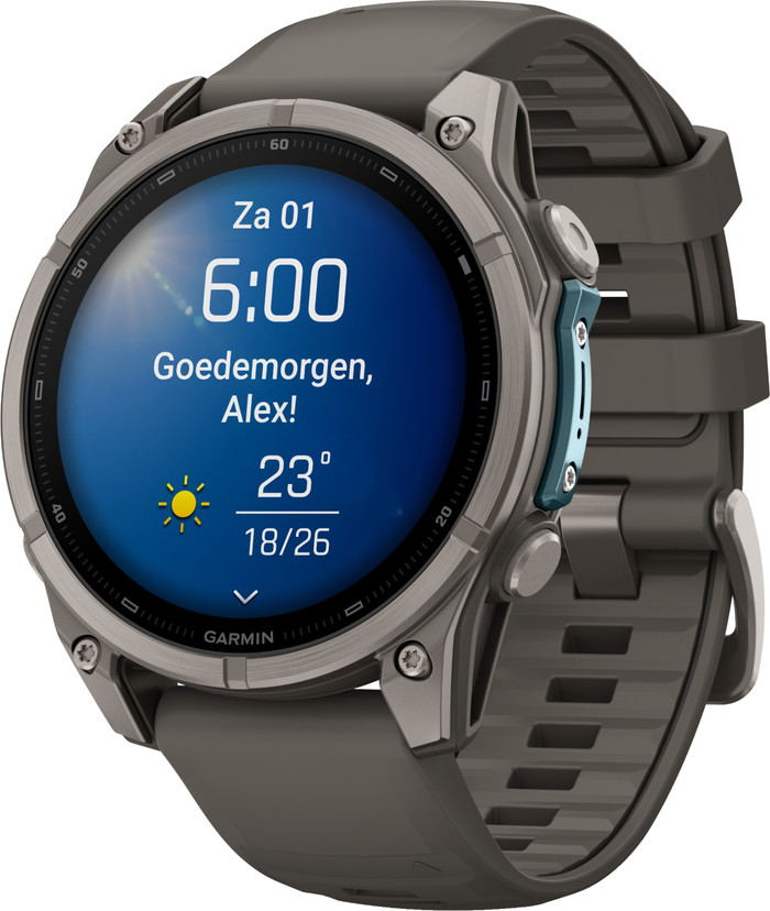 Garmin Fenix 9 Grijs 47mm rechterkant