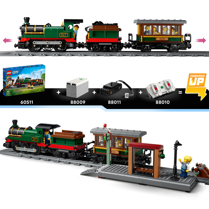 LEGO City Vintage stoomtrein 60511 detail