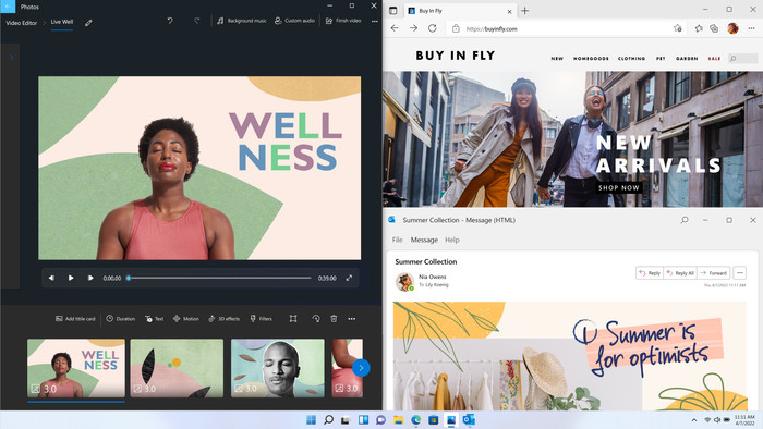 Windows 11 Home 64-bit NL product in use