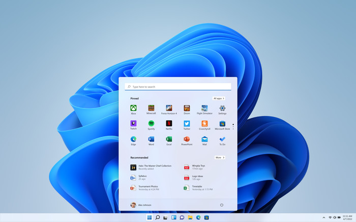 Windows 11 Home 64-bit NL product in use