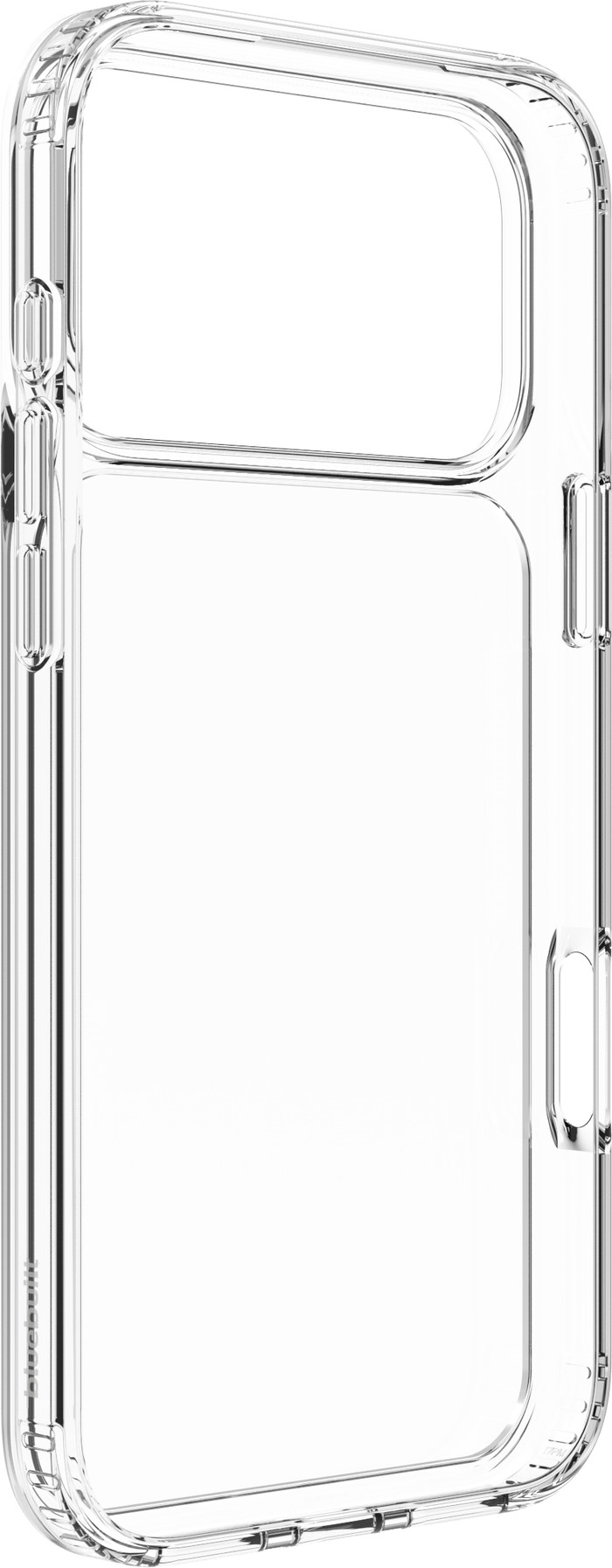 BlueBuilt Protective Back Cover iPhone 17 Pro Max Transparent + Screen Protector Duo Pack right side