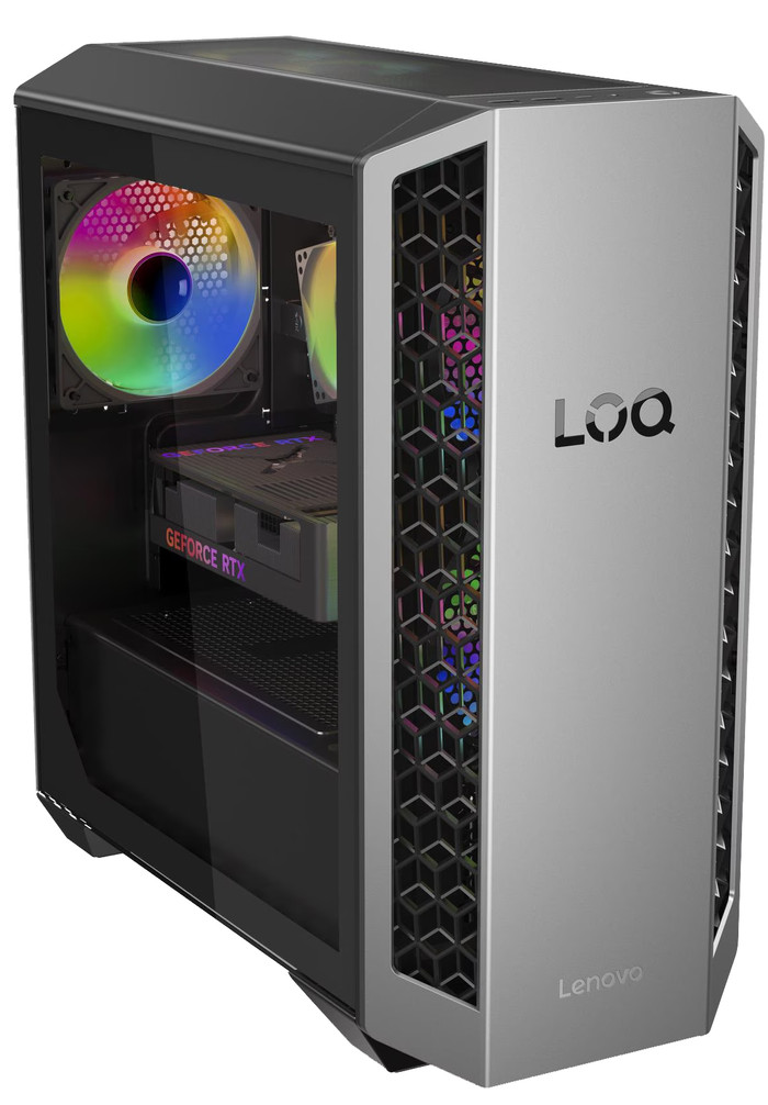 Lenovo LOQ Tower 26ADR10 A78745HX 1T 32 linkerkant