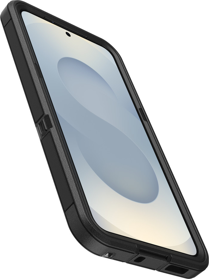 OtterBox Defender Samsung Galaxy S25 Back Cover met Magneet Transparant met Zwarte Rand onderkant