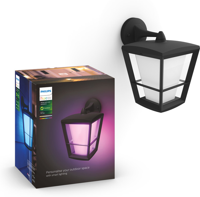 Philips Hue Econic muurlamp White and Color Zwart hangend null