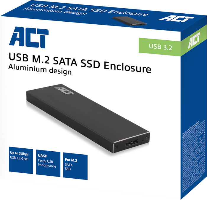 ACT AC1600 M.2 SATA SSD Enclosure null