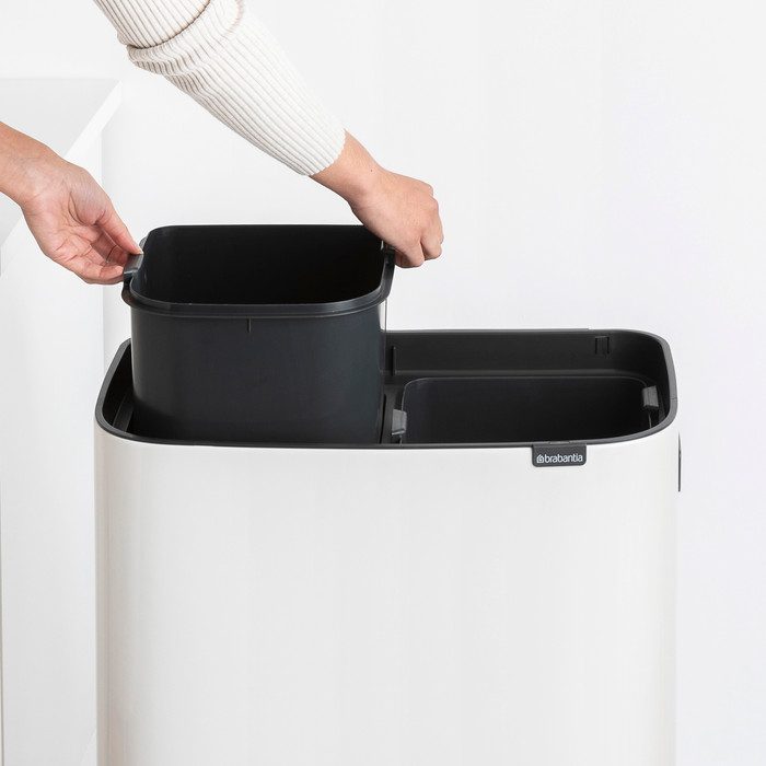 Brabantia Bo Touch Bin Hi Prullenbak 2 x 30 liter White product in gebruik