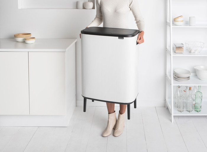 Brabantia Bo Touch Bin Hi Prullenbak 2 x 30 liter White product in gebruik