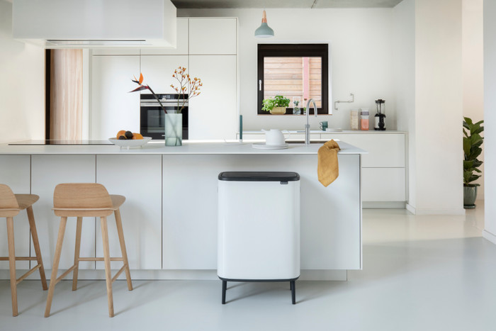 Brabantia Bo Touch Bin Hi Prullenbak 2 x 30 liter White product in gebruik