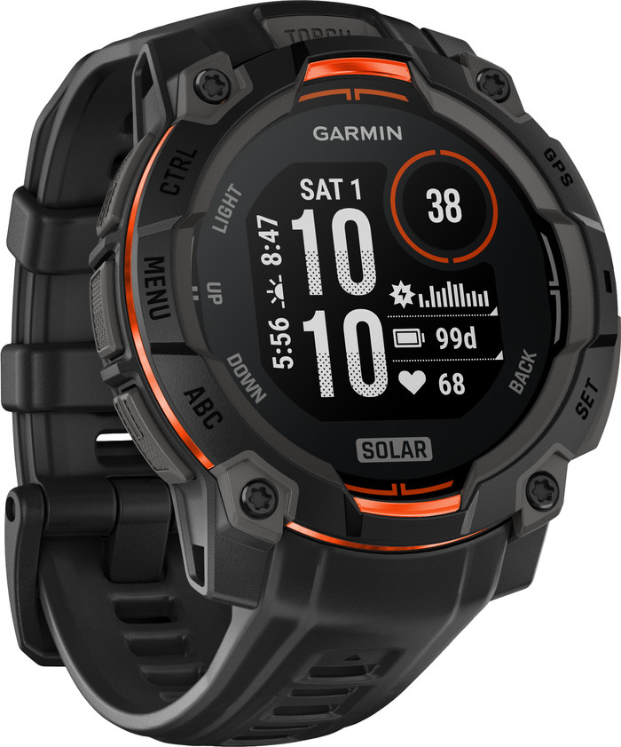Garmin Instinct 3 Solar Zwart 45 mm Main Image