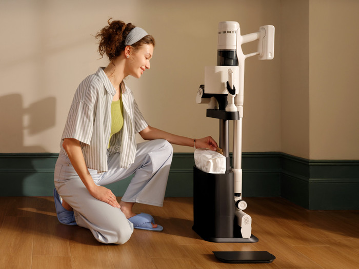 Roborock H60 Hub product in gebruik