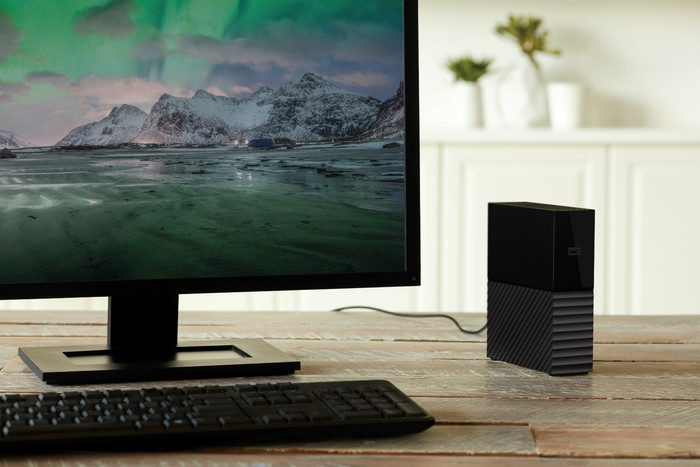 WD My Book 8TB product in use