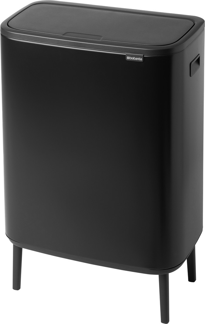 Brabantia Bo Touch Bin Hi Prullenbak 60 liter Mat Zwart null