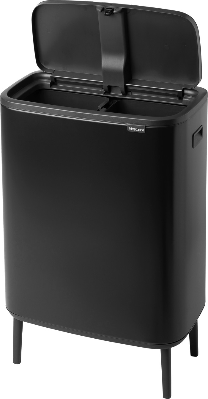 Brabantia Bo Touch Bin Hi afvalemmer 2 x 30 liter Matt Black null