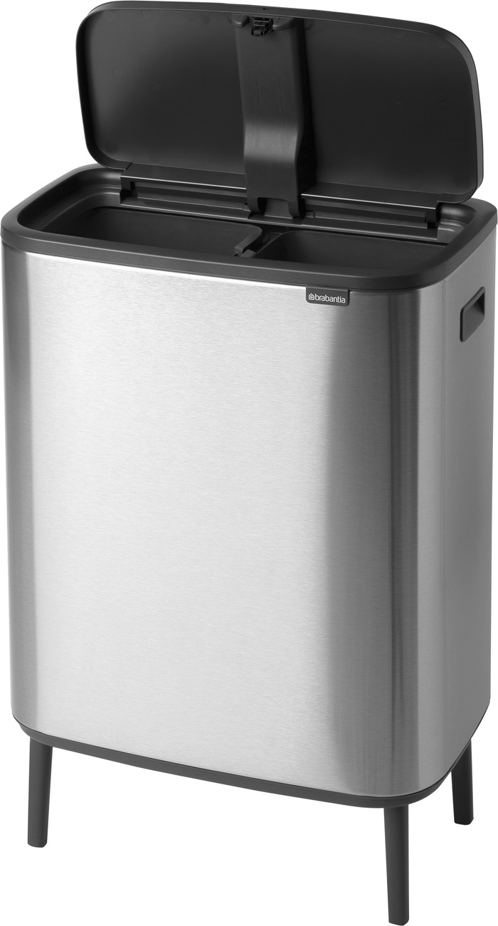 Brabantia Bo Touch Bin Hi afvalemmer 2 x 30 liter Matt Steel Fingerprint Proof null