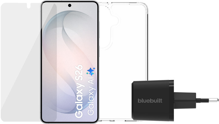 Samsung Galaxy S26 512GB White 5G + Complete Accessory Pack Main Image