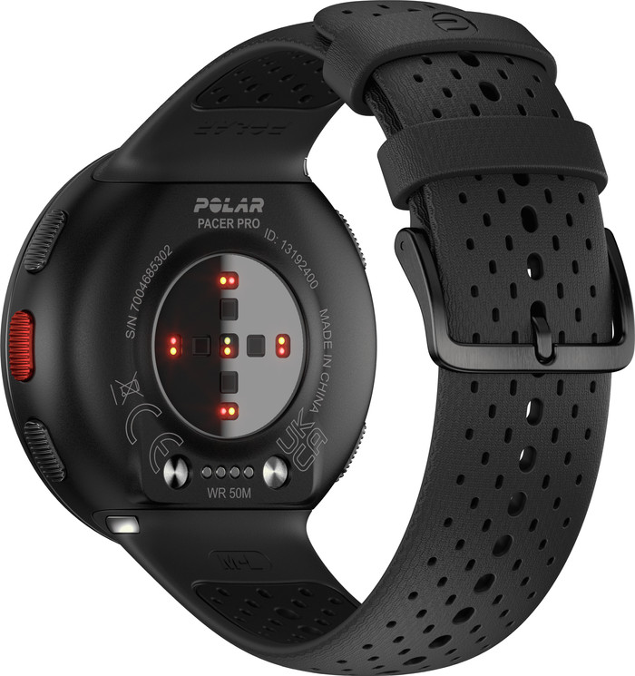 Polar Pacer Pro Gray back