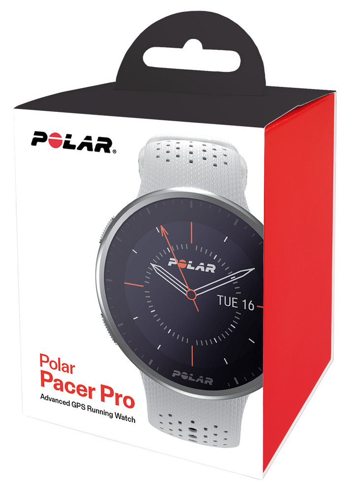 Polar Pacer Pro White packaging