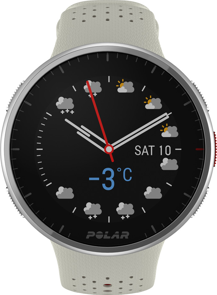 Polar Pacer Pro White front