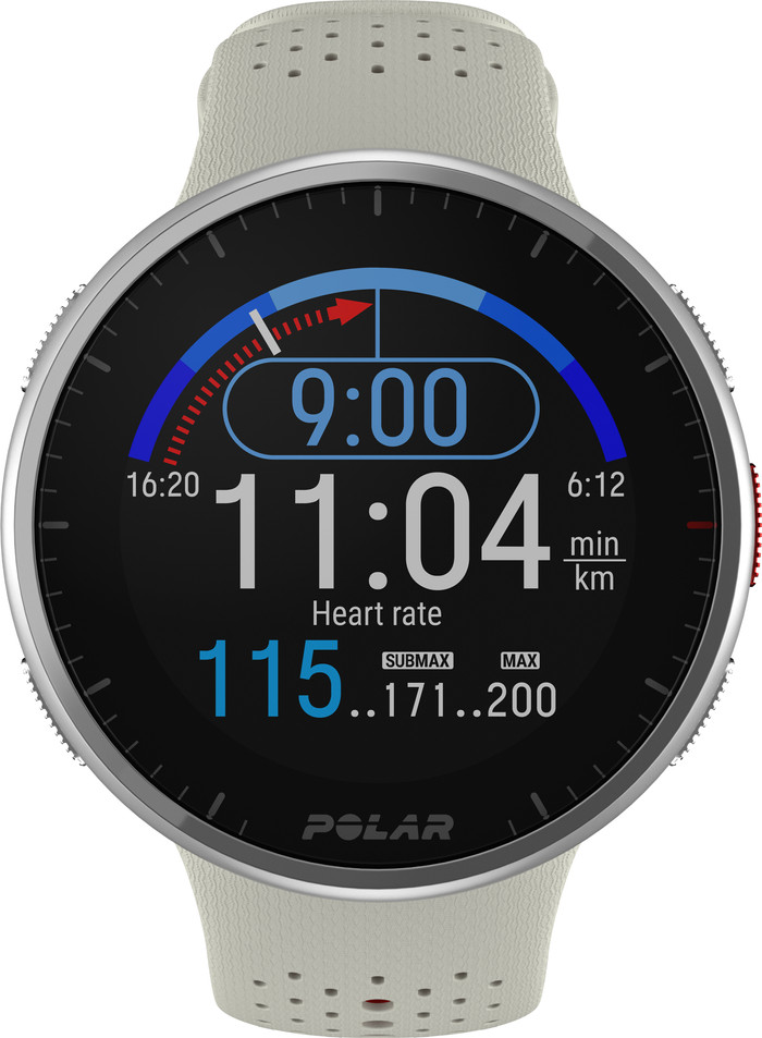 Polar Pacer Pro White front