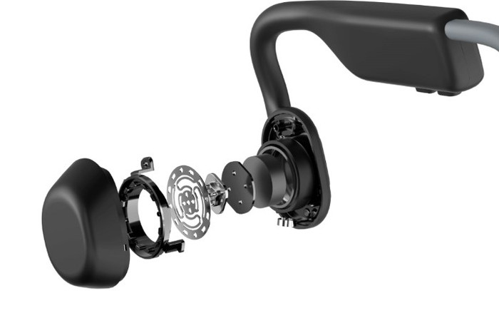 Shokz OpenMove Grijs detail