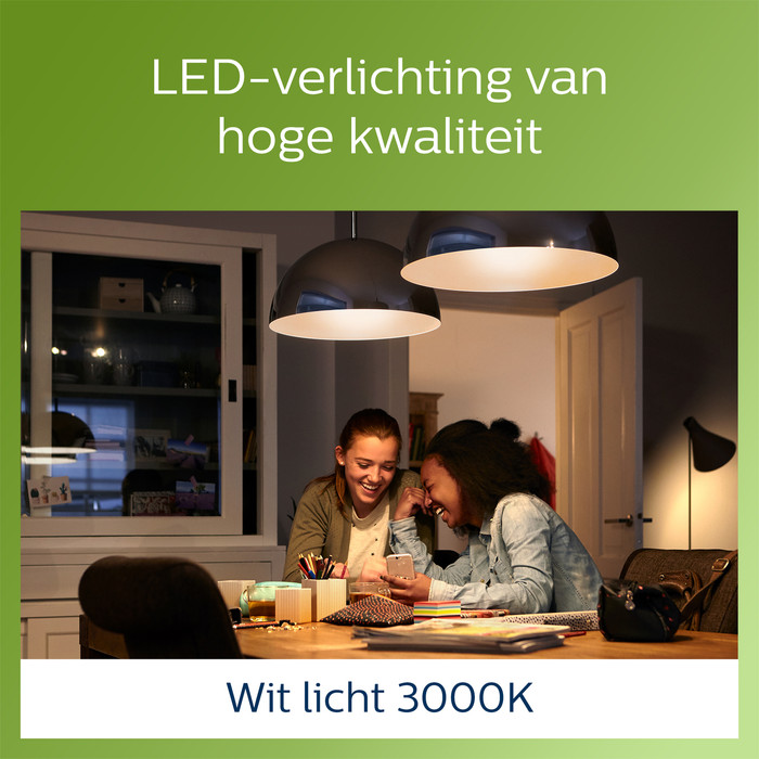 Philips LED Filament lamp - 4W - E27 - warm wit licht 2-pack visual leverancier