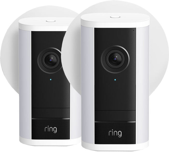 Ring Spotlight Camera Pro 2nd Generation Wired White Duo Pack Main Image
