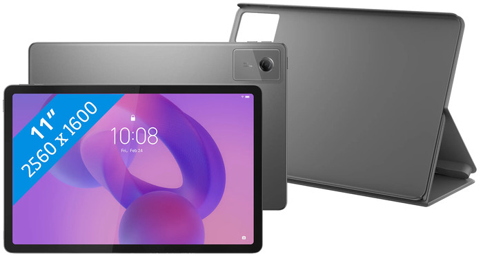 Lenovo Idea Tab 11 inch 128GB Wifi Grijs met Stylus + Book Case Grijs Main Image