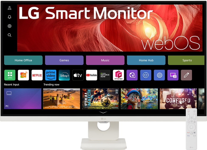 LG Smart Monitor 32U721SA-W voorkant