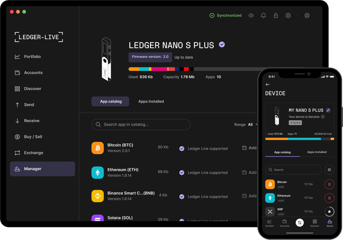 Ledger Nano S Plus Matte BLack visual supplier