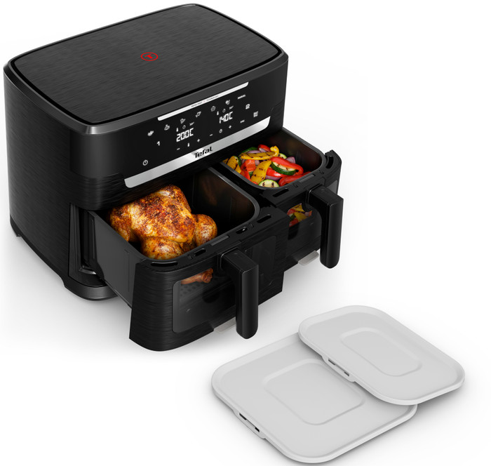Tefal Ever Fry Dual XXL EY9488 product in gebruik