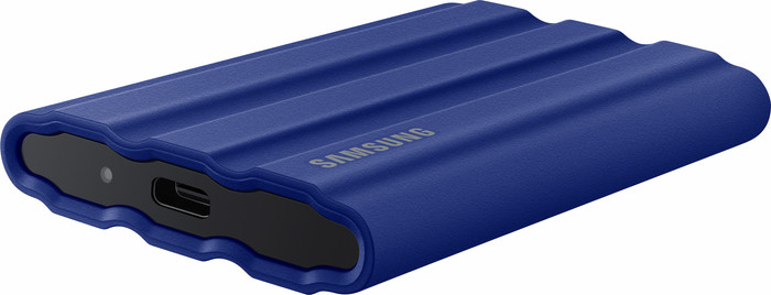 Samsung T7 Shield 2TB Blauw linkerkant