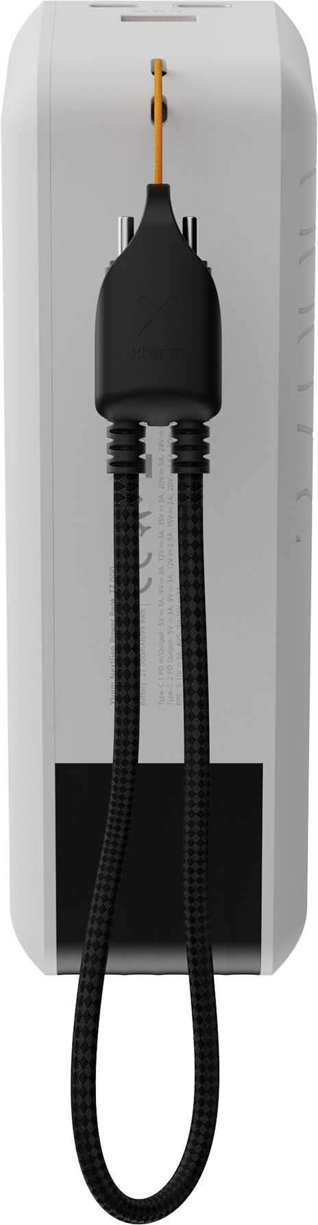 Xtorm NextGen 140W Powerbank 27.000mAh Wit onderkant