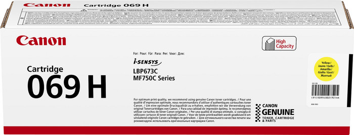 Canon 069H toner geel Main Image
