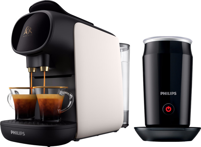 Philips L'OR Barista Sublime LM9012/00 Blanc + Mousseur à Lait Main Image