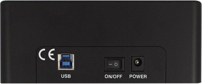 ACT AC1504 SATA 2,5'' & 3,5'' Dual Docking Station achterkant