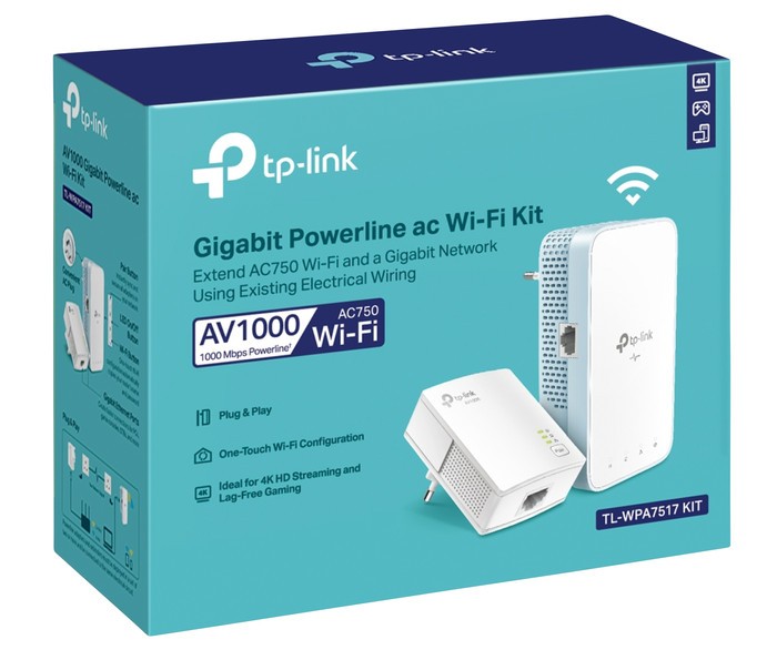 TP-Link TL-WPA7517 Kit 1000 Mbps 2 adapters (wifi) verpakking
