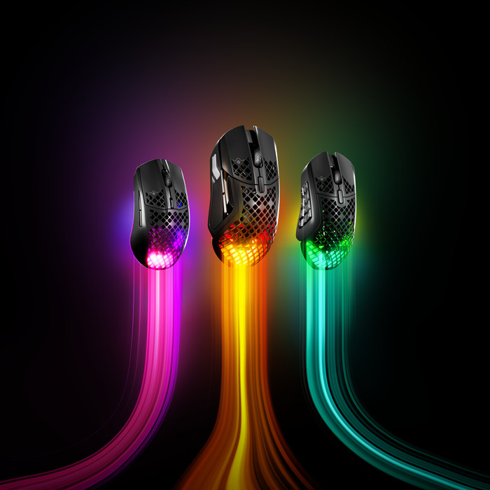 SteelSeries Aerox 5 Draadloze Gaming Muis Zwart null