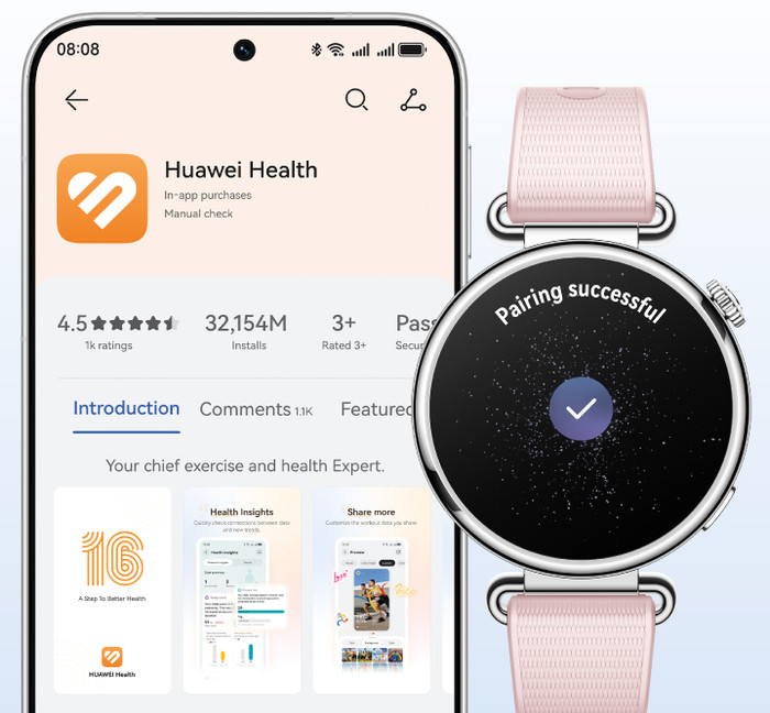 Huawei Watch GT 7 46 mm Zwart product in gebruik