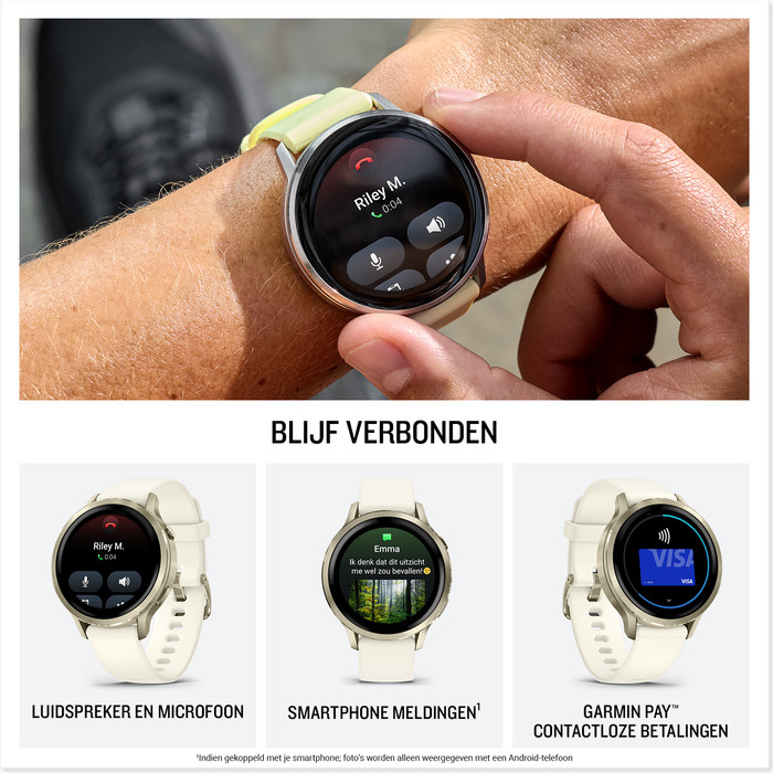 Garmin Venu 4 Zilver/Paars 41 mm visual leverancier
