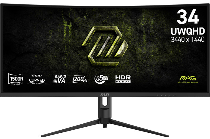 MSI MAG 342CQRF E20 Curved voorkant