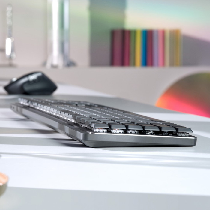 Logitech MX Mechanical Wireless Keyboard + Logitech MX Master 3S product in use
